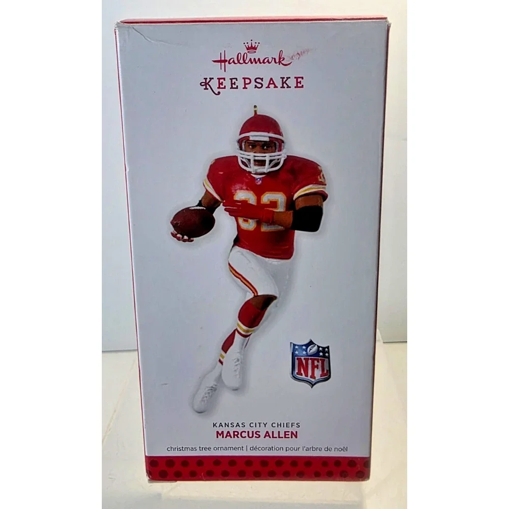 Hallmark Ornament NFL HOF MARCUS ALLEN # 32 Running Back Kansas City Chiefs 2013